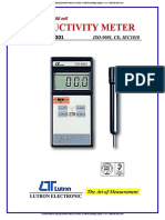 Conductivimetros Digitales Portatiles Mesa CD 4301 Lutron Catalogo Ingles