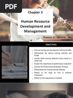 Chapter 3 - Human Resource Development and Management