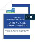 PLAN 10029 2015 MOF OC Aprobado Por Resolución de Gerencia General #30-2013-FMV GG Del 04.06