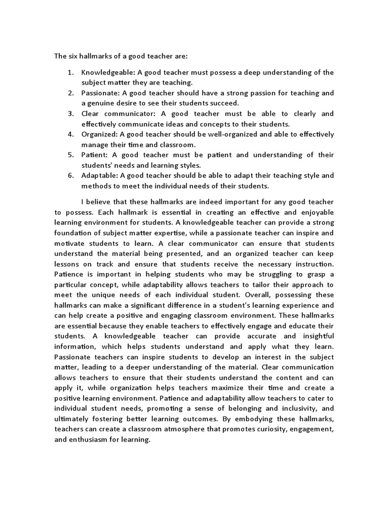 Module 1 Post Task PDF Teachers Learning