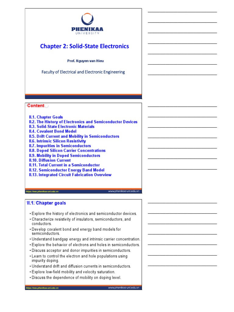 Solid-State Electronics Overview | PDF | Semiconductors | Doping ...