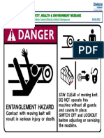 D (SHE) M - 1092 - 06.09.2022 - Entanglement Hazard in Conveyor