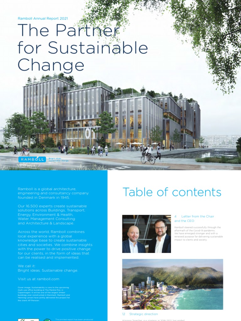 Ramboll Annual Report 2021: Sustainable Growth | PDF | Sustainability ...