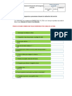 Procedimiento de Respuesta de Emergencia y Rescate. MPF