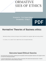 Normative Theories of Ethics