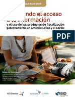 Mejorando El Acceso A La Informacion y El Uso de Los Productos de Fiscalizacion Gubernamental en America Latina y El Caribe