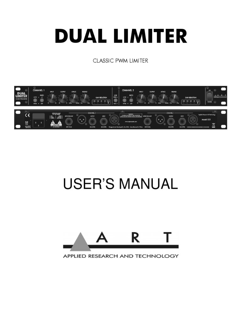 Dual Limiter Manual 7 24 17 | PDF | Signal Processing | Electronic ...