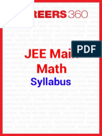 JEE Main Math Syllabus Ebook