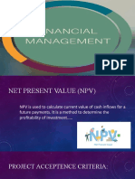 Financial Management (NPV)