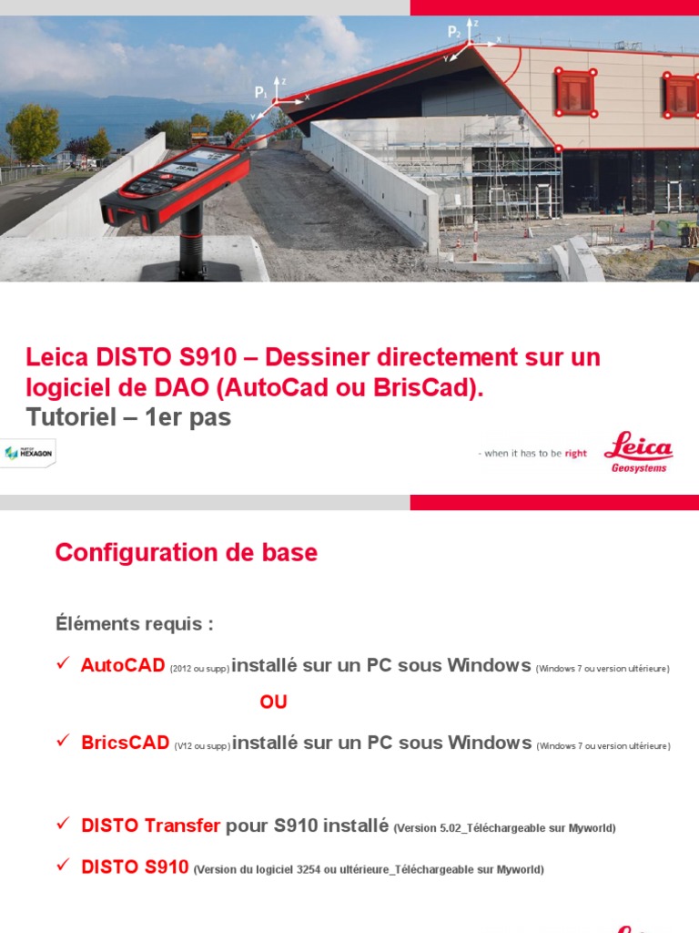 Utiliser Leica DISTO S910 avec DAO | PDF | AutoCAD | Informatique
