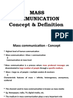 Mass Communication - Concept & Definition