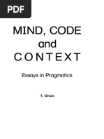 Mind, Code and Context