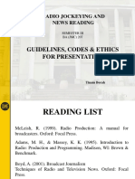Guidelines, Code & Ethics For Presentation