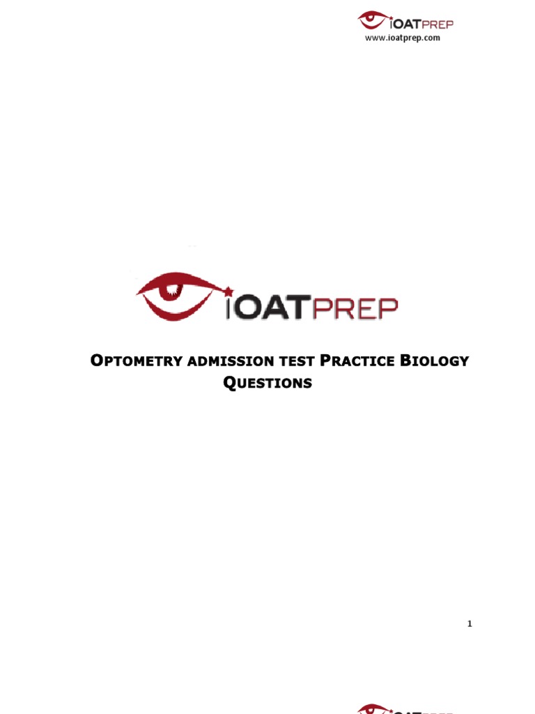 OAT Practice Biology Questions PDF Cellular Respiration Biochemistry