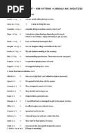 Chart - Gerunds and Infinitives