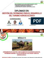 Módulo IV. Unidad 3. Gestión Del Patrimonio Cultural y Natural para El Desarrollo Del Turismo Agroecológico