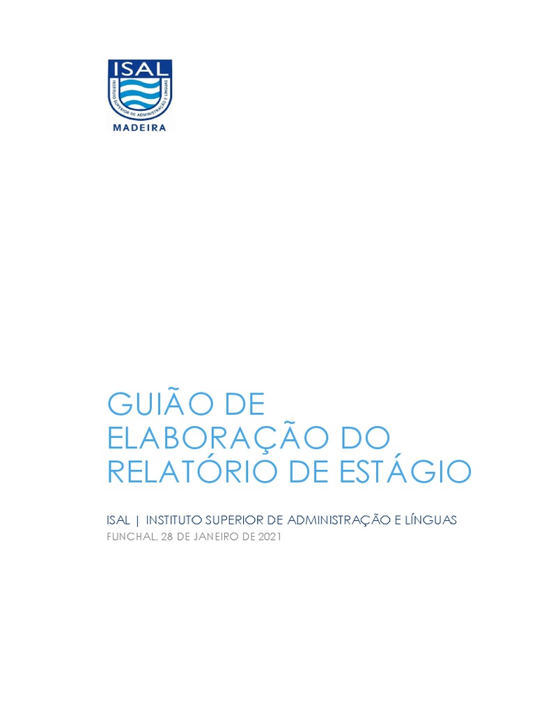 Guia para Relatório de Estágio ISAL | PDF | Abstract (resumo ...
