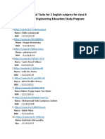 Conversational Tasks For 2 English Subjects For Class B Mechanical Engineering Education Study Program