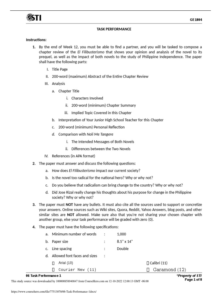 06 Task Performance 1 | PDF | Mirror