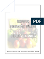 NORMA TECNICA SERVICIO DE ALIMENTACIÓN 2005