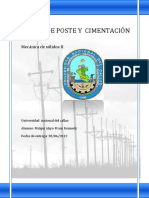 Diseño de cimentación de postes para diferentes suelos