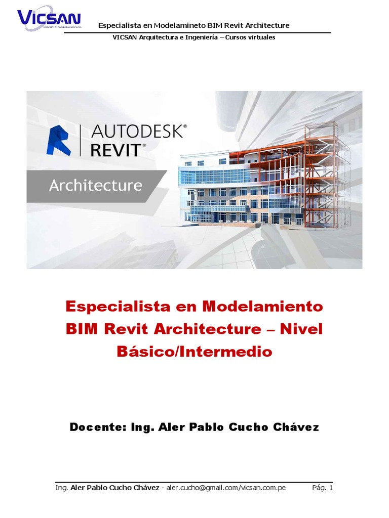 Curso Básico de Revit BIM Architecture | PDF | Autodesk Revit | Gestión ...