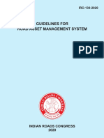 IRC 130 2020 [Guidelines for Road Asset Management System]