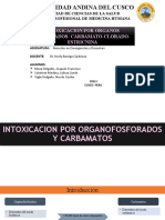 Tema 1 - Intoxicacion Por Organo Fosforados, Carbamatos Organoclorado y Estricnina