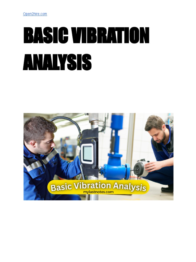 Vibration Analysis PDF PDF Applied And Interdisciplinary Physics