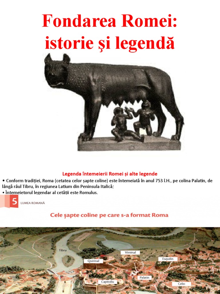 Fondarea Romei. Istorie Si Legenda | PDF