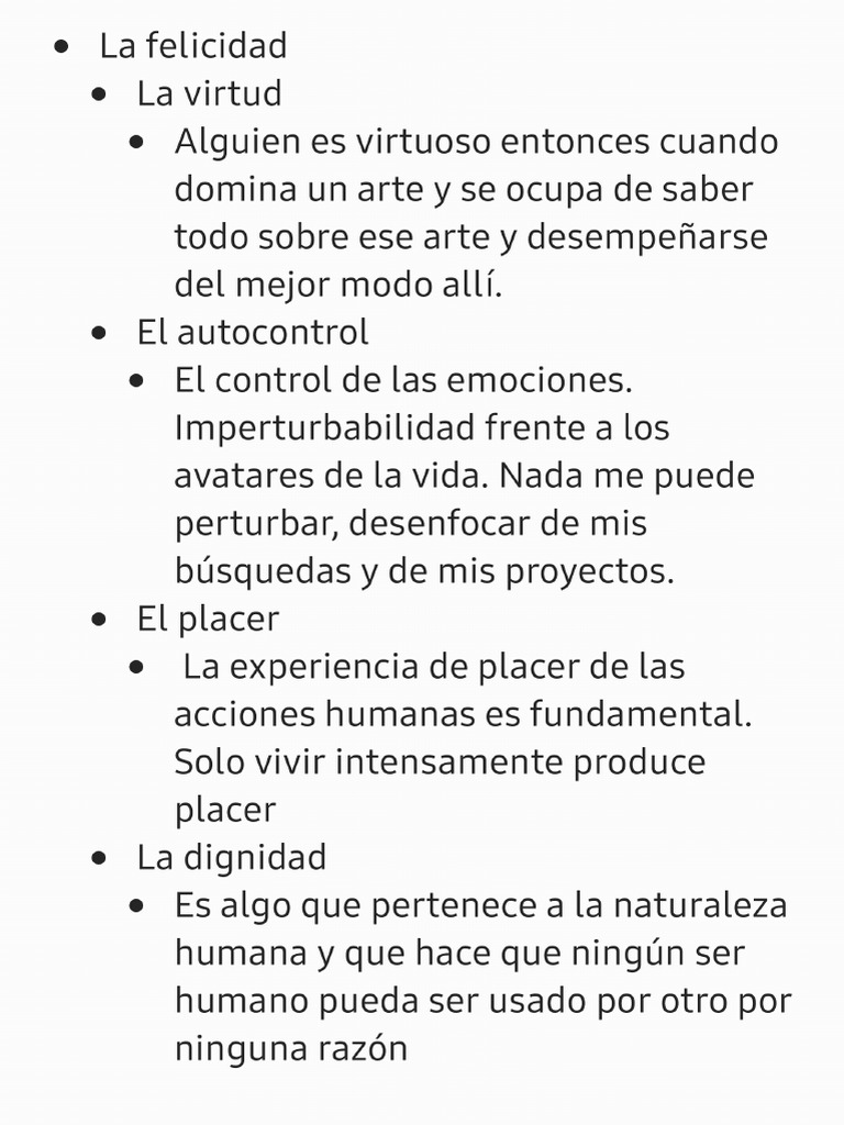 La Felicidad, El Deber y Lo Útil | PDF
