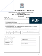 G11 - Third Term Examination (2021) - Leeds International School
