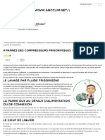 4 Pannes Des Compresseurs Frigorifiques !