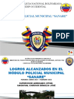 Logros del Módulo Policial Municipal Sanare 2021-2022