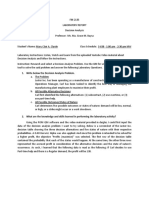 Mary Clair Clarde - Fin 2135 Lab Journal Prelim Exam Decision Analysis