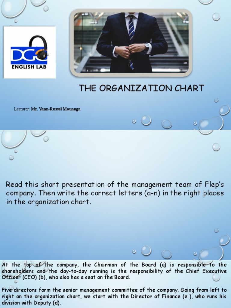 The Organization Chart For Business Managers | PDF