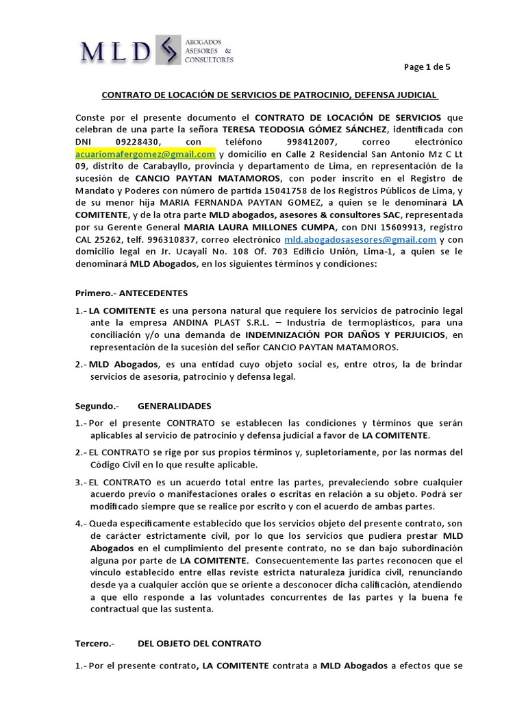 Contrato | PDF | Justicia | Crimen y violencia