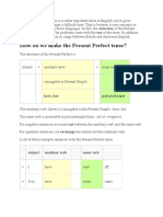 The Present Perfect Tense Is A Rather Important Tense in English