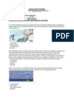 9 ANO Questões Fontes de Energia