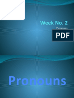 Week No 2 Pronouns