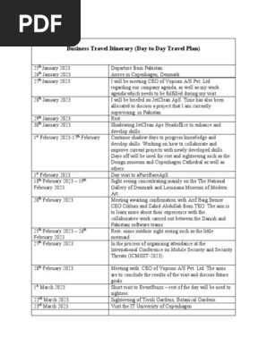 Business Travel Itinerary copy