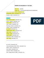 Calendário de Balanços 4 T de 2022