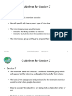Guidelines For Session 7