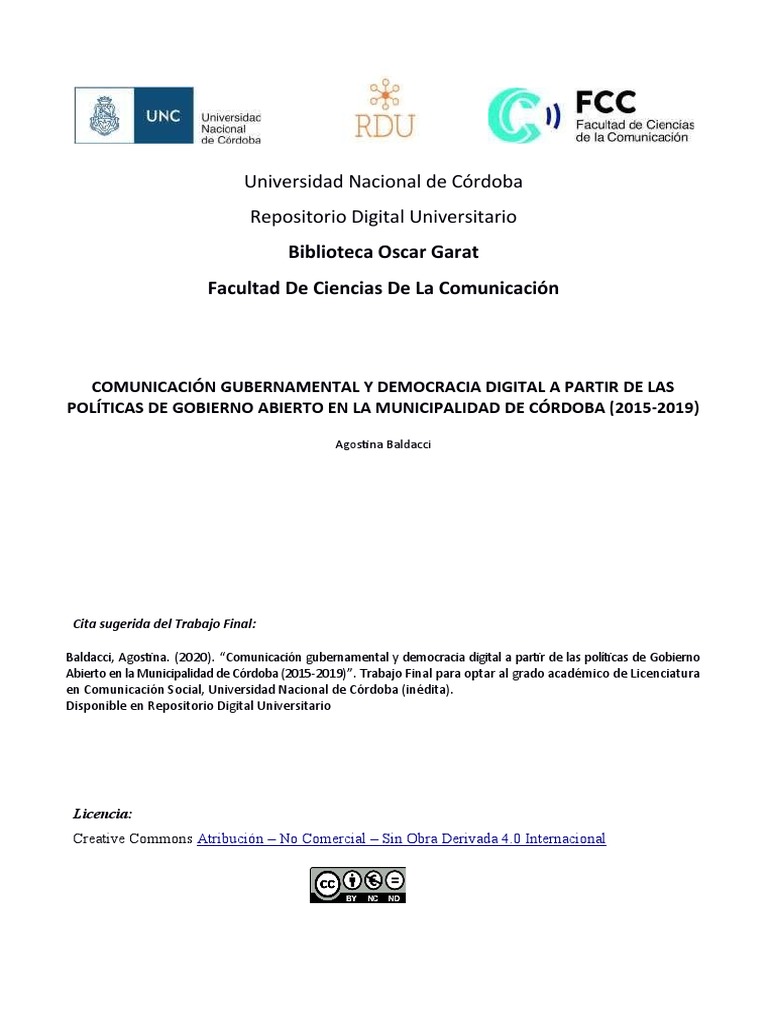 Comunicación Gubernamental y Democracia Digital | PDF | Estado ...