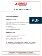 Analise Ergonomica de Trabalho - Sr. Junhor Benilson de Souza Barbosa