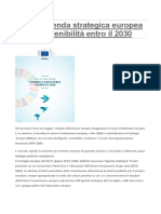 Documento Riflessione Europea Agenda Onu 2030