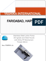 Stainless Steel Lotion Pumps by Yashika International