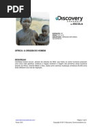 A Origem Do Homem (Eva Africana)
