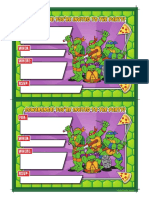 Retro TMNT 5x7 PDF Invites