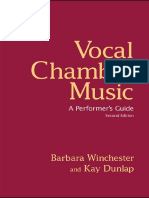 Winchester y Dunlap (2007) - Vocal Chamber Music. A Performer's Guide